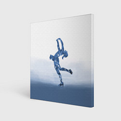 Холст квадратный Фигурное катание, цвет: 3D-принт