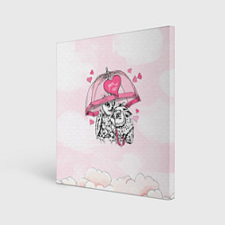 Картина квадратная Влюбленные совушки