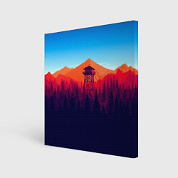 Картина квадратная Firewatch