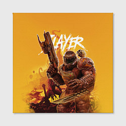 Холст квадратный Doom Slayer, цвет: 3D-принт — фото 2