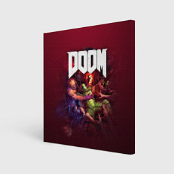 Холст квадратный Doom, цвет: 3D-принт