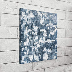 Холст квадратный Камуфляж: зимний, цвет: 3D-принт — фото 2