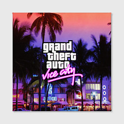 Холст квадратный Grand Theft Auto Vice City, цвет: 3D-принт — фото 2