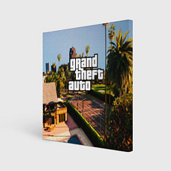 Холст квадратный Grand Theft Auto, цвет: 3D-принт