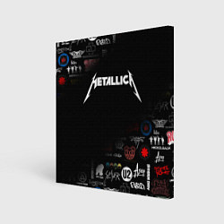 Холст квадратный Metallica, цвет: 3D-принт