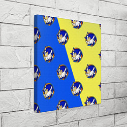 Холст квадратный Sonic - Соник, цвет: 3D-принт — фото 2