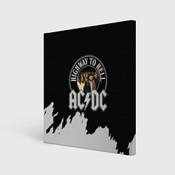 Холст квадратный ACDC, цвет: 3D-принт