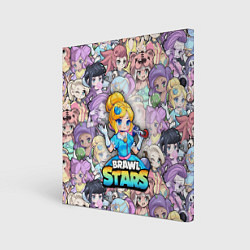 Холст квадратный BrawlStars Girls Oko, цвет: 3D-принт