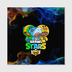 Холст квадратный Brawl Stars Leon Trio, цвет: 3D-принт — фото 2