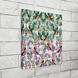 Холст квадратный Туканы, цвет: 3D-принт — фото 2