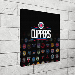 Холст квадратный Los Angeles Clippers 2, цвет: 3D-принт — фото 2