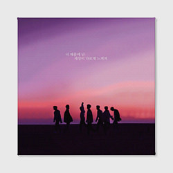 Холст квадратный BTS, цвет: 3D-принт — фото 2