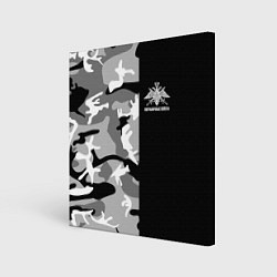 Холст квадратный Пограничные Войска камуфляж, цвет: 3D-принт