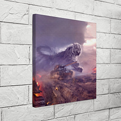 Холст квадратный Танк, цвет: 3D-принт — фото 2