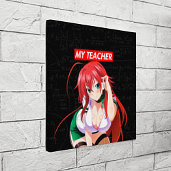 Холст квадратный SENPAI MY TEACHER, цвет: 3D-принт — фото 2