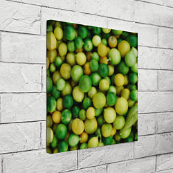 Холст квадратный Цытрусы, цвет: 3D-принт — фото 2
