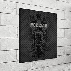Холст квадратный Россия карбон, цвет: 3D-принт — фото 2