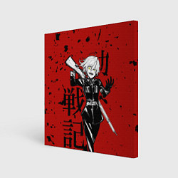 Холст квадратный Дьявол, цвет: 3D-принт