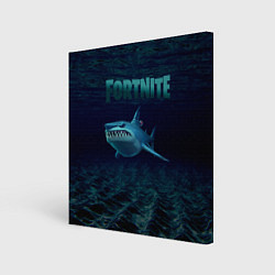 Холст квадратный Loot Shark Fortnite, цвет: 3D-принт