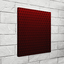 Холст квадратный Текстура красный градиент, цвет: 3D-принт — фото 2