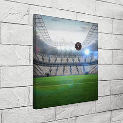Холст квадратный FC INTER MIAMI, цвет: 3D-принт — фото 2