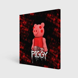 Холст квадратный Roblox Piggy, цвет: 3D-принт