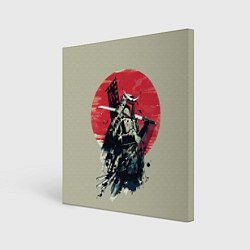 Холст квадратный Samurai man, цвет: 3D-принт