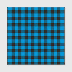 Холст квадратный Голубая клетка, цвет: 3D-принт — фото 2