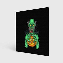 Холст квадратный Halloween Zombie, цвет: 3D-принт