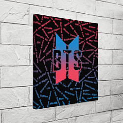 Холст квадратный BTS SONGS Z, цвет: 3D-принт — фото 2