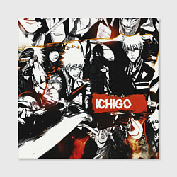 Холст квадратный Bleach Блич Ичиго Курасаки, цвет: 3D-принт — фото 2