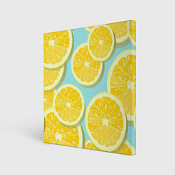 Холст квадратный Лимончики, цвет: 3D-принт