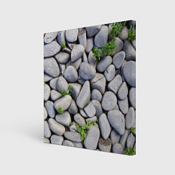 Холст квадратный Камни, цвет: 3D-принт