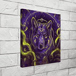 Холст квадратный Волшебный Волк, цвет: 3D-принт — фото 2