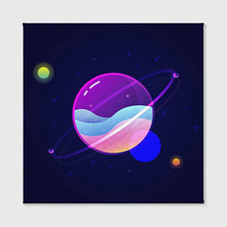 Холст квадратный Солнечная система, цвет: 3D-принт — фото 2