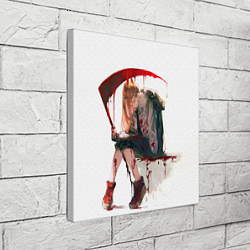 Холст квадратный Человек Бензопила Аниме, цвет: 3D-принт — фото 2