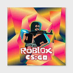 Холст квадратный CS:GO Roblox, цвет: 3D-принт — фото 2