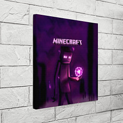 Холст квадратный Minecraft Слендермен, цвет: 3D-принт — фото 2