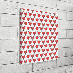 Холст квадратный Разбитое Сердце, цвет: 3D-принт — фото 2