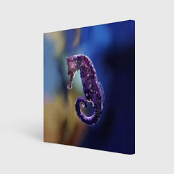 Холст квадратный Морской конёк, цвет: 3D-принт