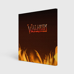 Холст квадратный Valheim: Вальхейм выживание, цвет: 3D-принт