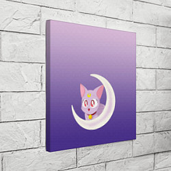 Холст квадратный Кошка из сейлормун, цвет: 3D-принт — фото 2