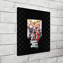 Холст квадратный Grand Theft Auto five, цвет: 3D-принт — фото 2