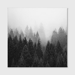 Холст квадратный Туманный лес, цвет: 3D-принт — фото 2