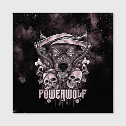 Холст квадратный Powerwolf, цвет: 3D-принт — фото 2