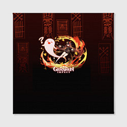 Холст квадратный Genshin Impact - Hu Tao, цвет: 3D-принт — фото 2