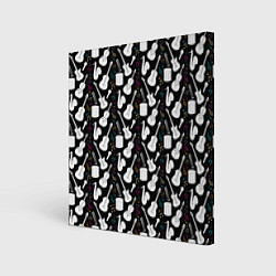 Картина квадратная Музыкальные Инструменты