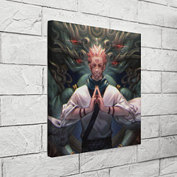 Холст квадратный МАГИЧЕСКАЯ БИТВА SUKUNA, цвет: 3D-принт — фото 2