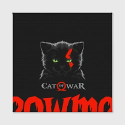 Холст квадратный Cat of war, цвет: 3D-принт — фото 2