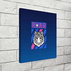 Холст квадратный Roar Tiger, цвет: 3D-принт — фото 2